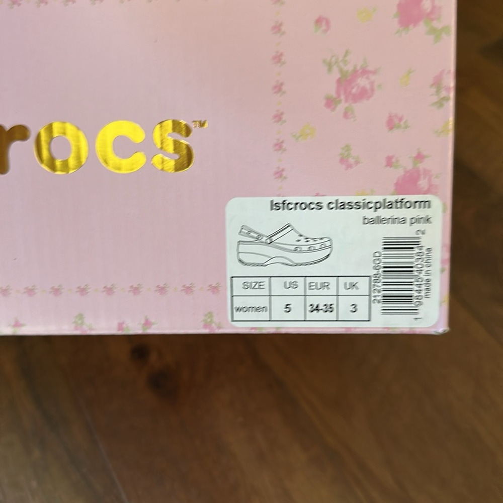 LoveShackFancy x Crocs Classic Platform Clog size 5 - Picture 5 of 5